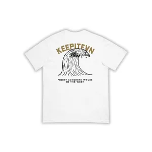 CONCRETE WAVES TEE - WHITE