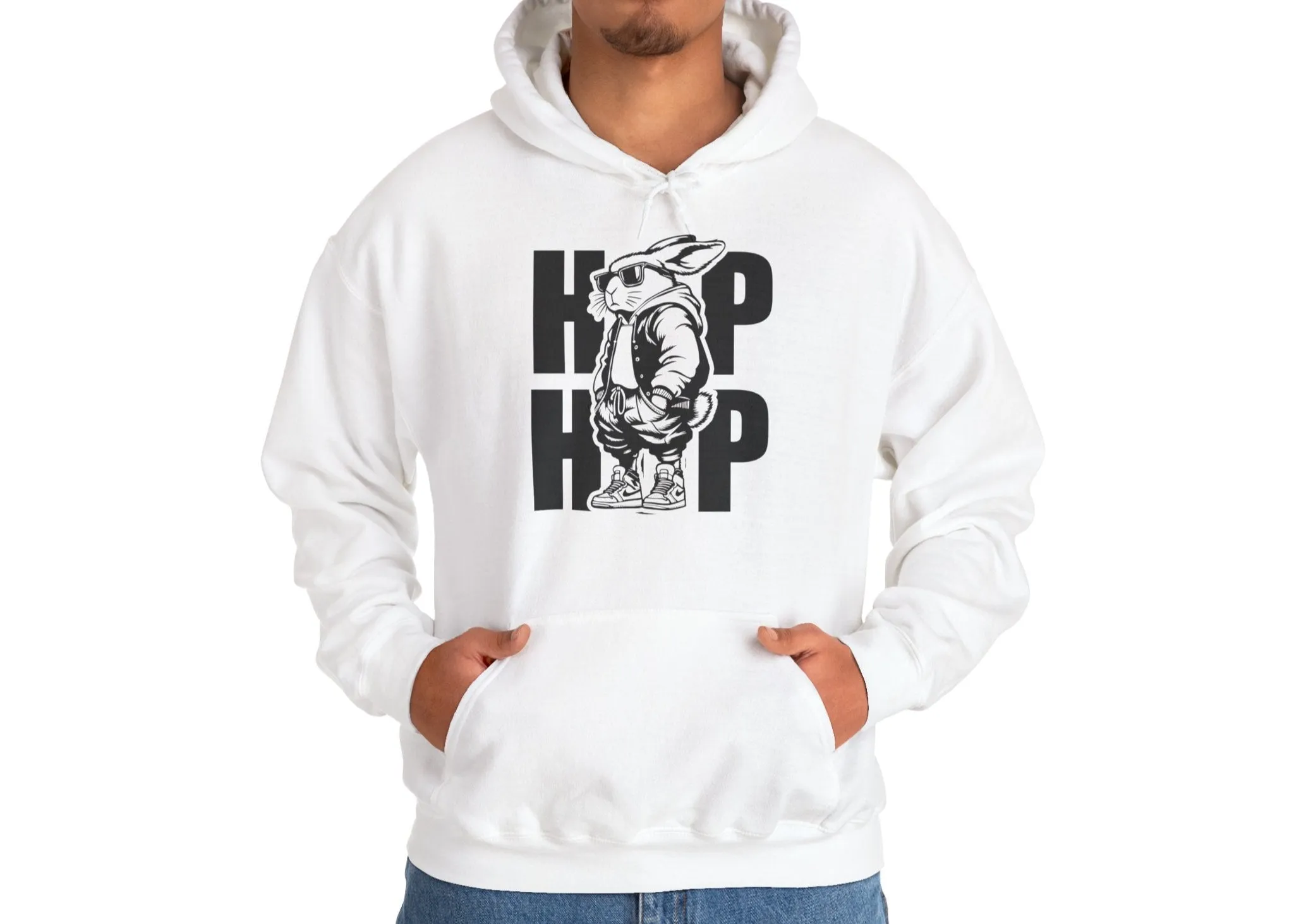 Cool Hip Hop Bunny Easter Hoodie