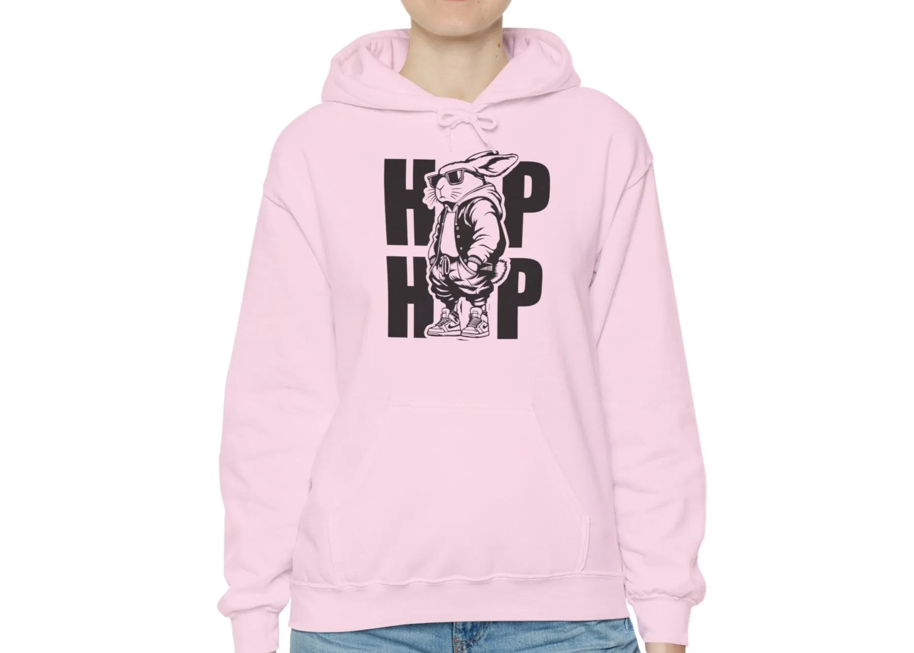 Cool Hip Hop Bunny Easter Hoodie
