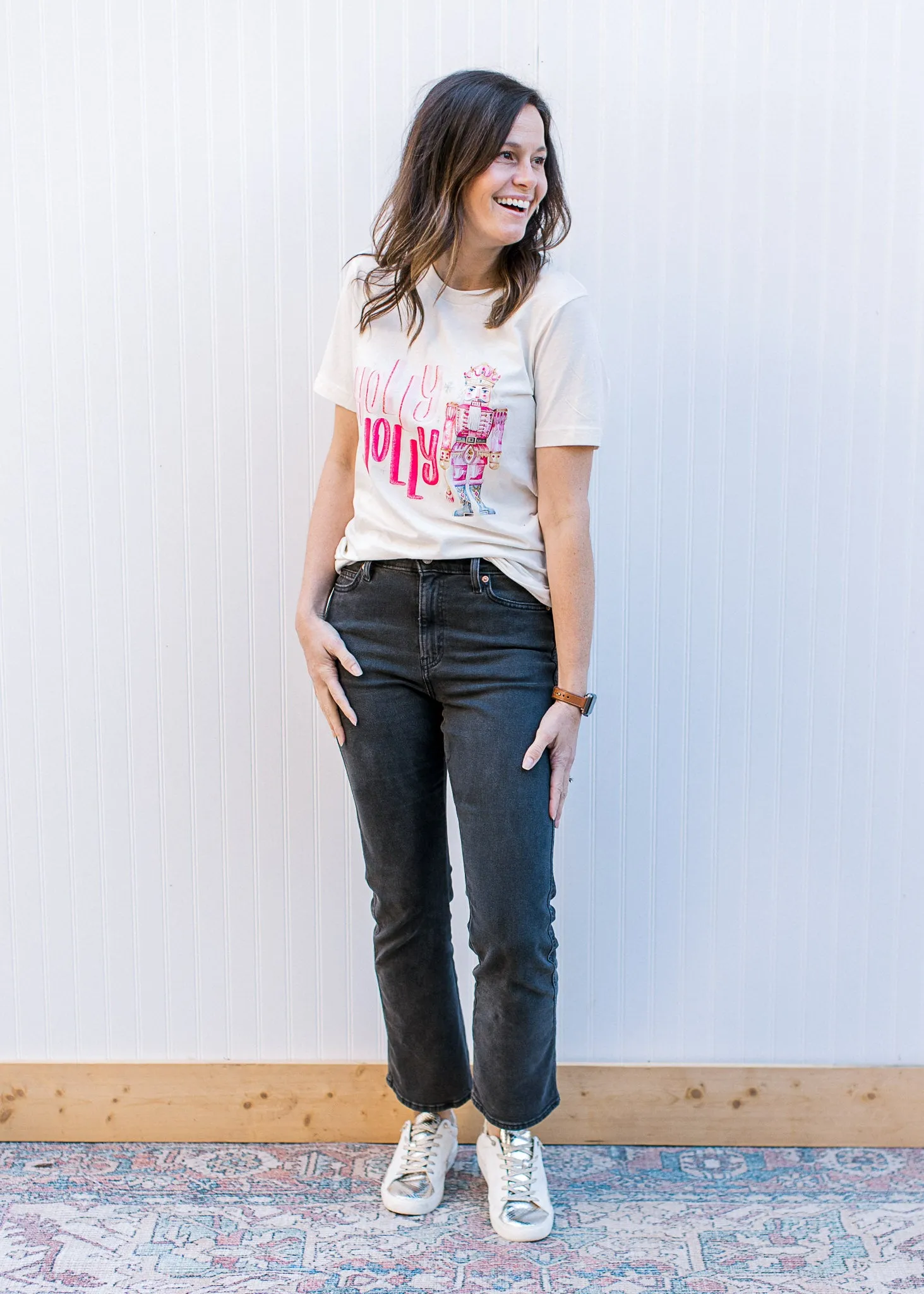 Cream Holly Jolly T-Shirt