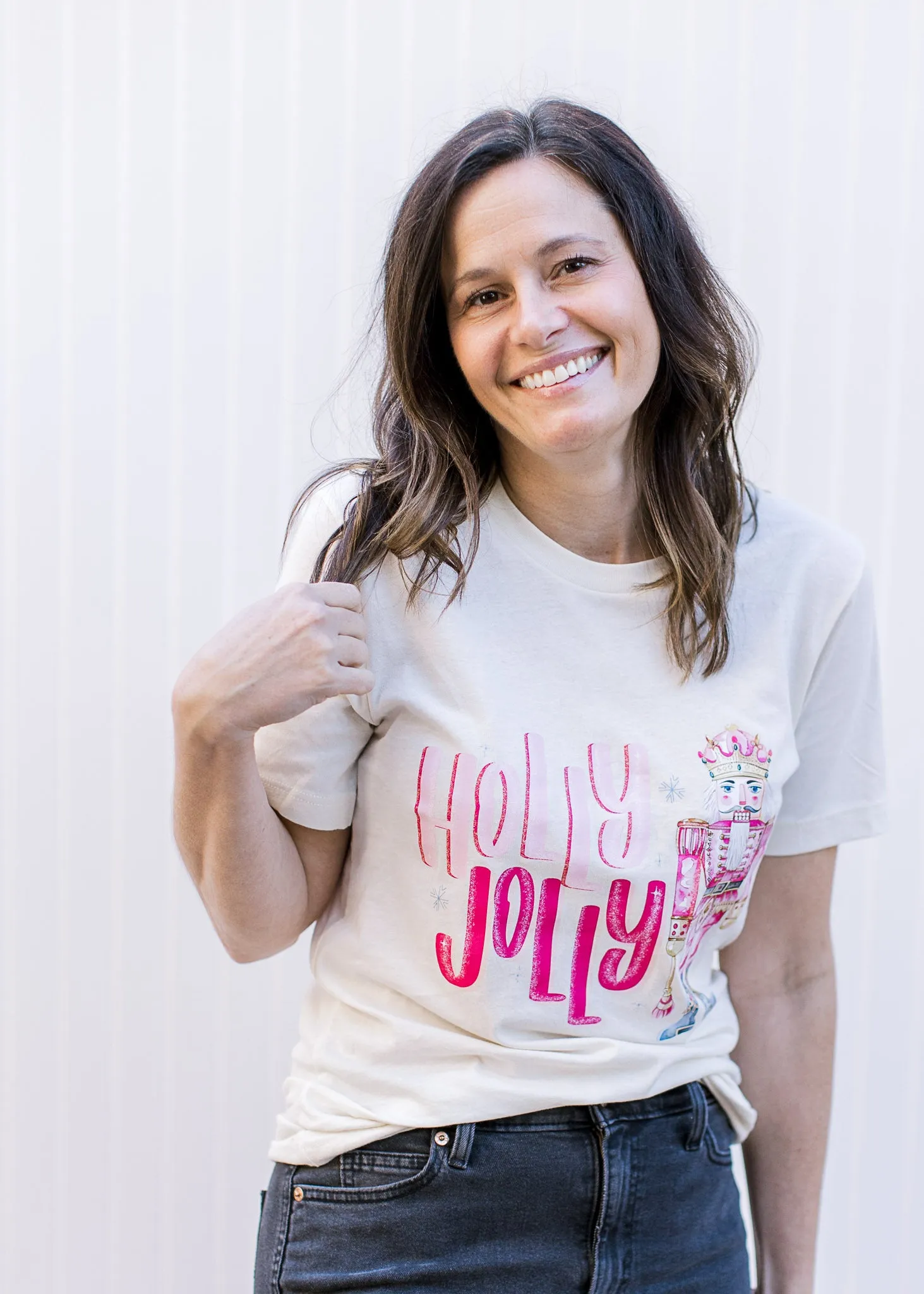 Cream Holly Jolly T-Shirt