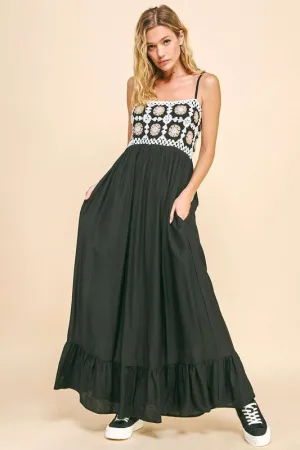 Crochet Bodice Dress