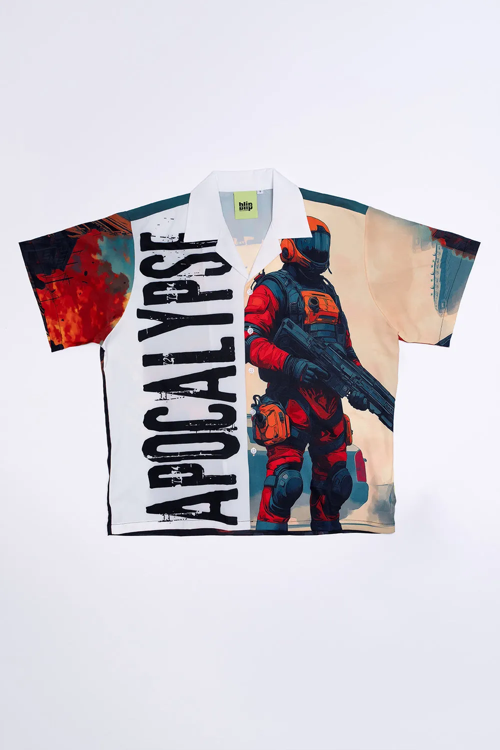 Cuban Collar Boxy Shirt - APOCALYPSE