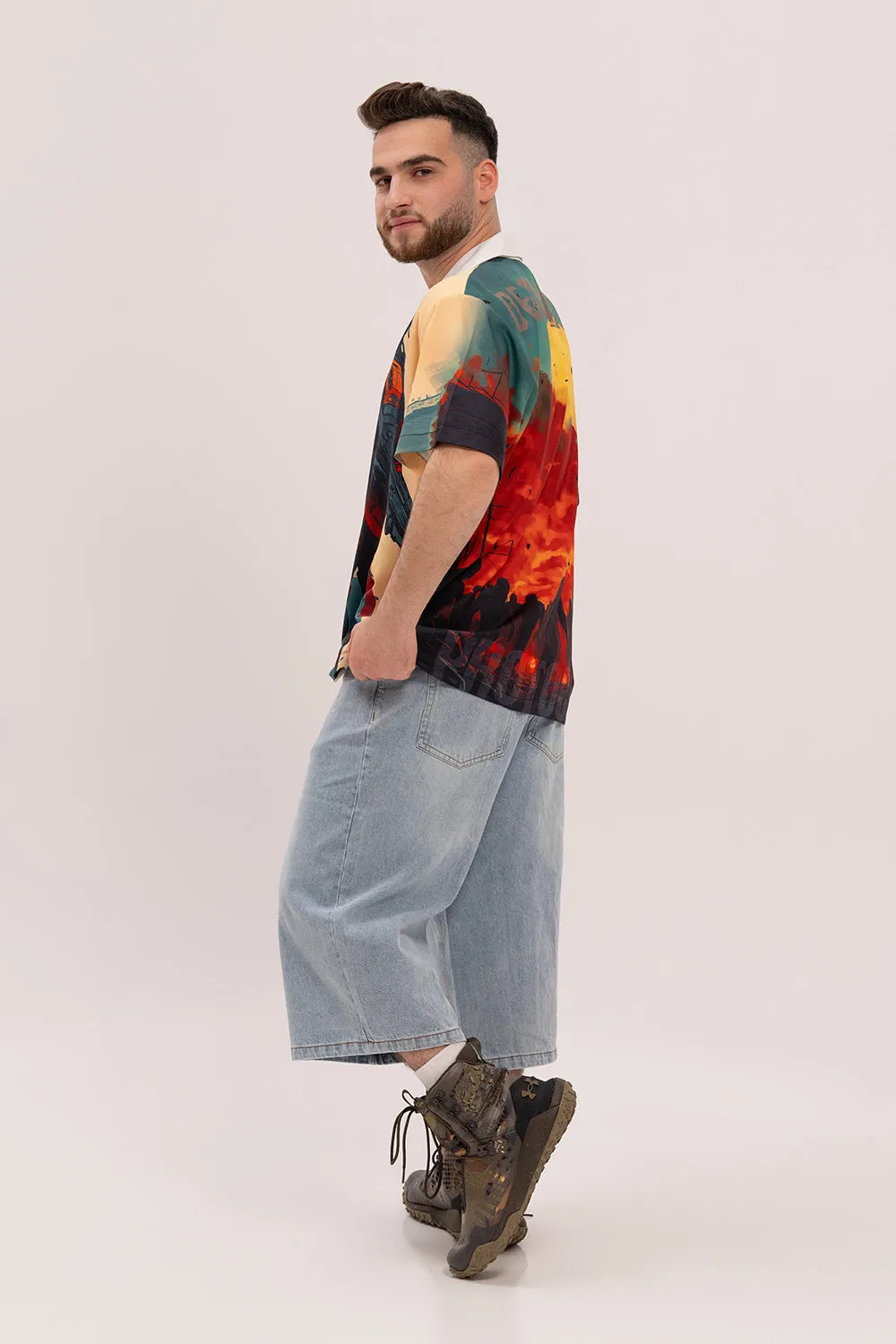Cuban Collar Boxy Shirt - APOCALYPSE