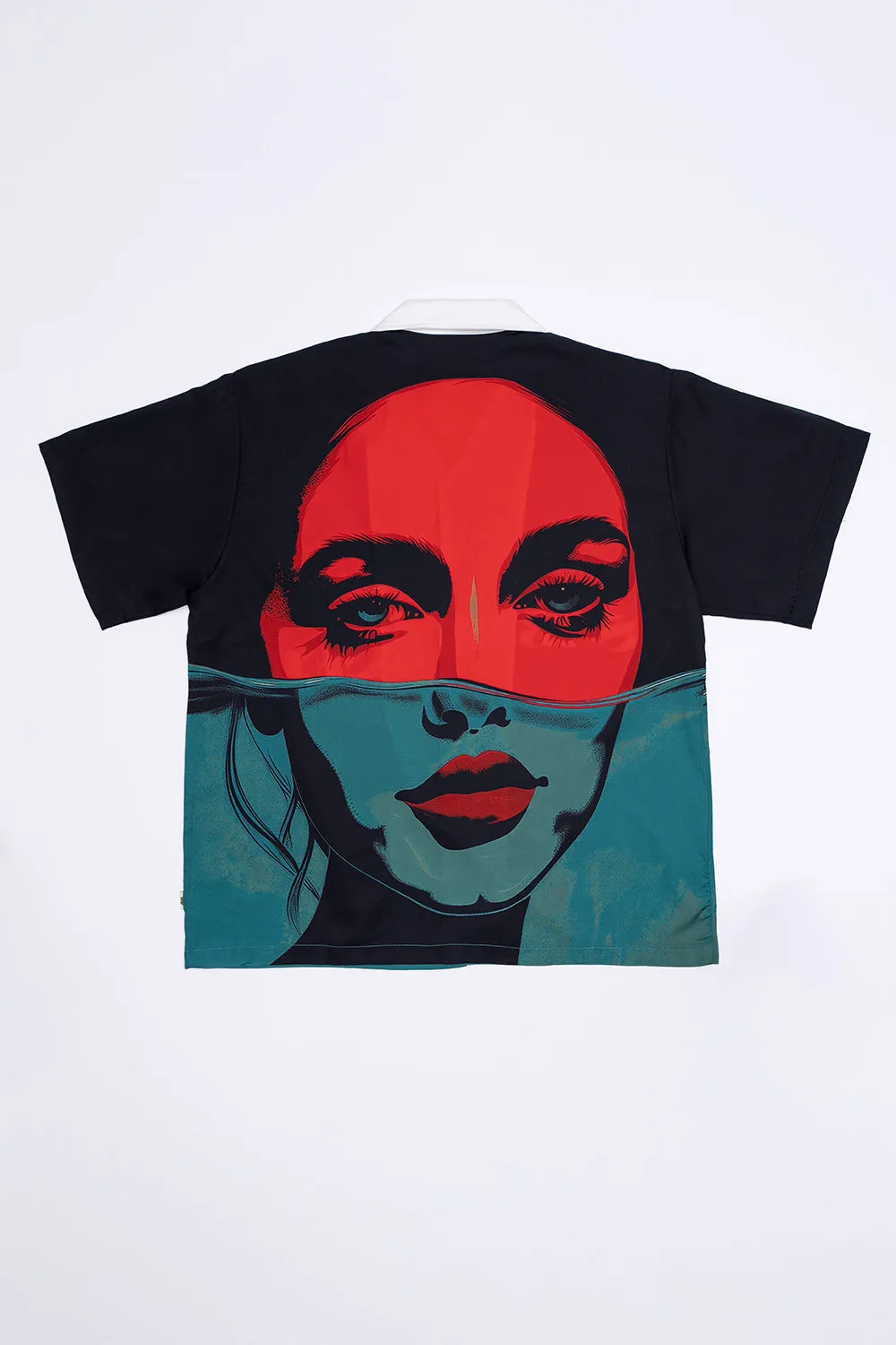 Cuban Collar Boxy Shirt - SUBMERGED