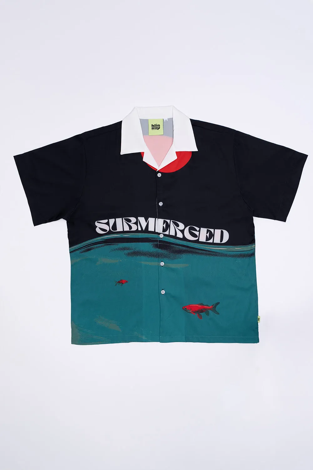 Cuban Collar Boxy Shirt - SUBMERGED