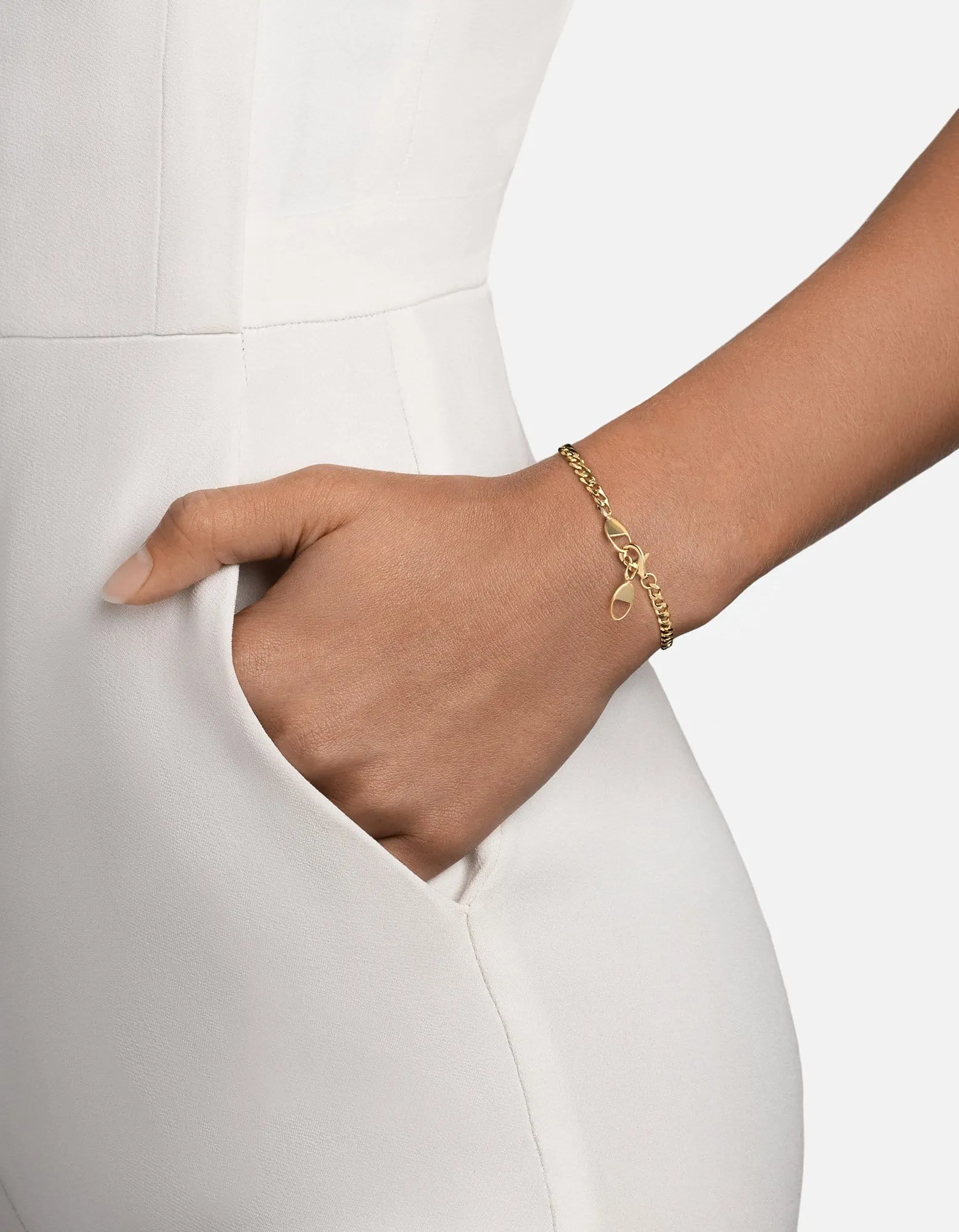 Cuban Link Bracelet, Gold Vermeil