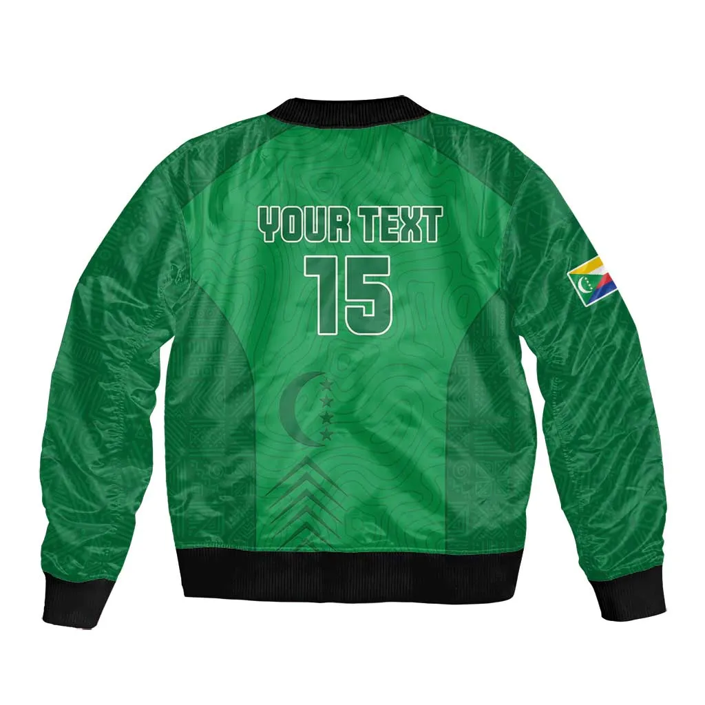 Custom Comoros Football Bomber Jacket Go Les Coelacantes LT15