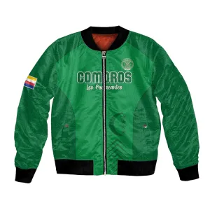 Custom Comoros Football Bomber Jacket Go Les Coelacantes LT15