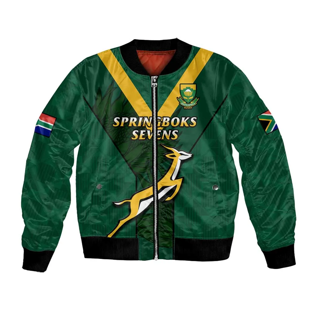 Custom South Africa Rugby Go Blitzboks Sevens Bomber Jacket LT14