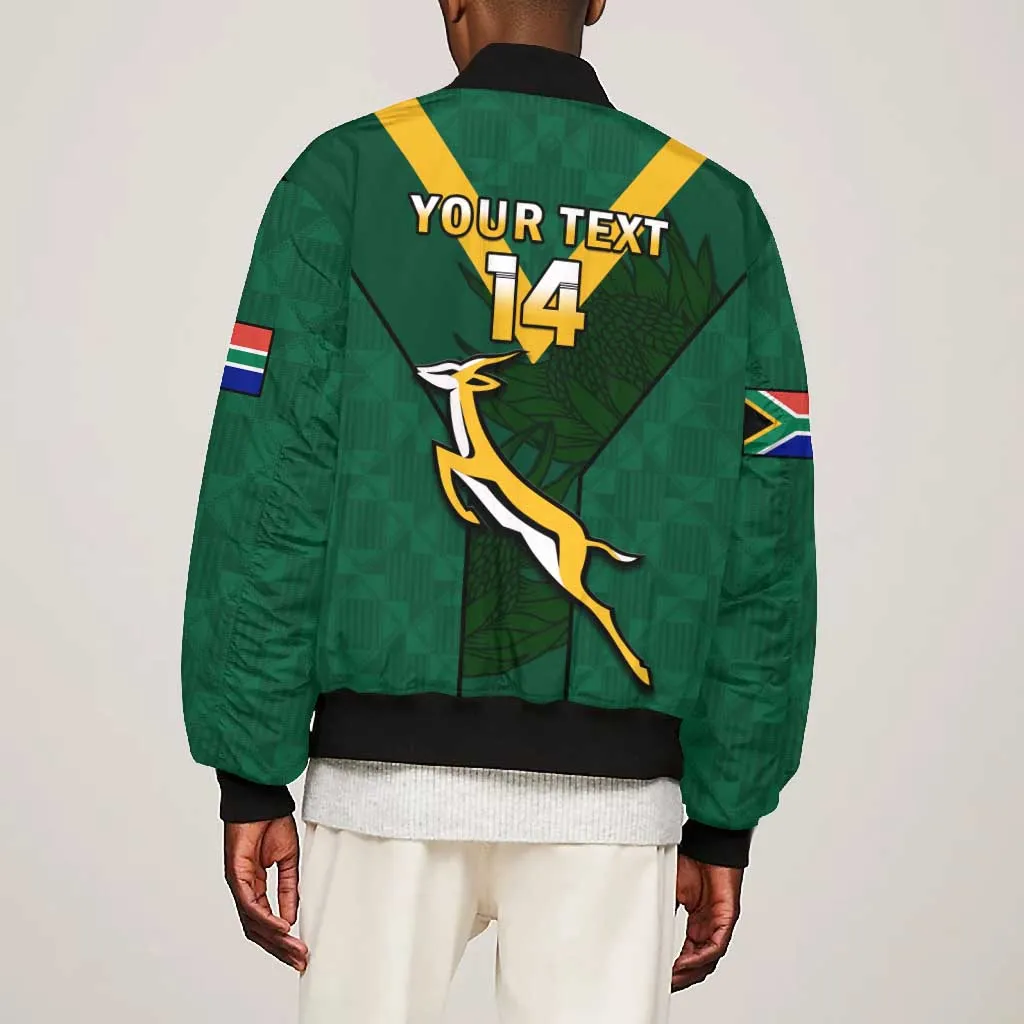 Custom South Africa Rugby Go Blitzboks Sevens Bomber Jacket LT14