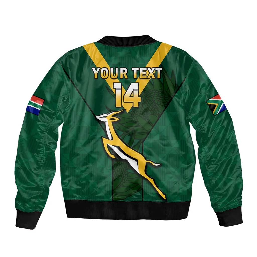 Custom South Africa Rugby Go Blitzboks Sevens Bomber Jacket LT14