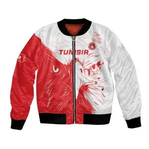 Custom Tunisia Football Bomber Jacket Go Champions LT15