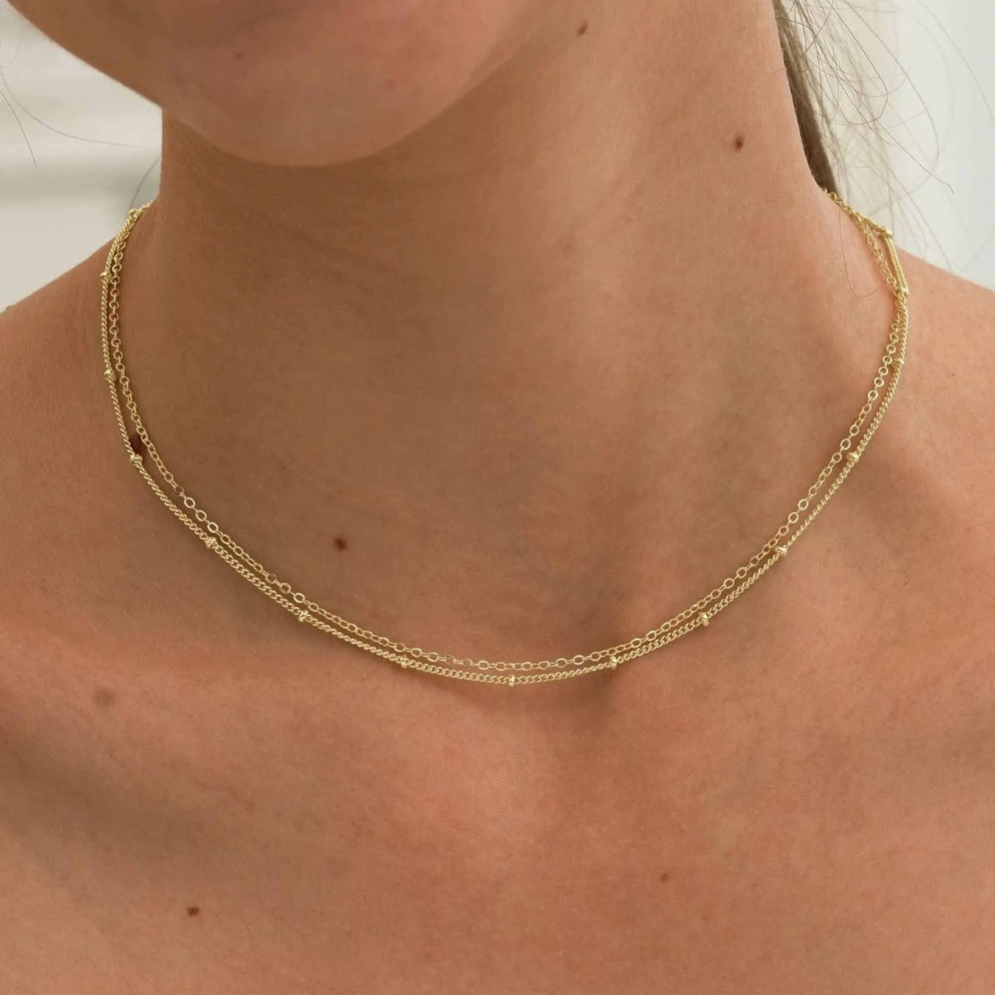 Dainty Layered Chain: Gold