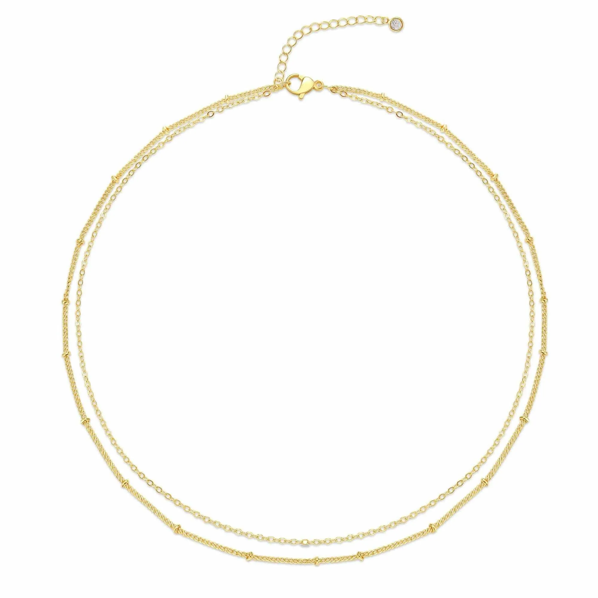 Dainty Layered Chain: Gold
