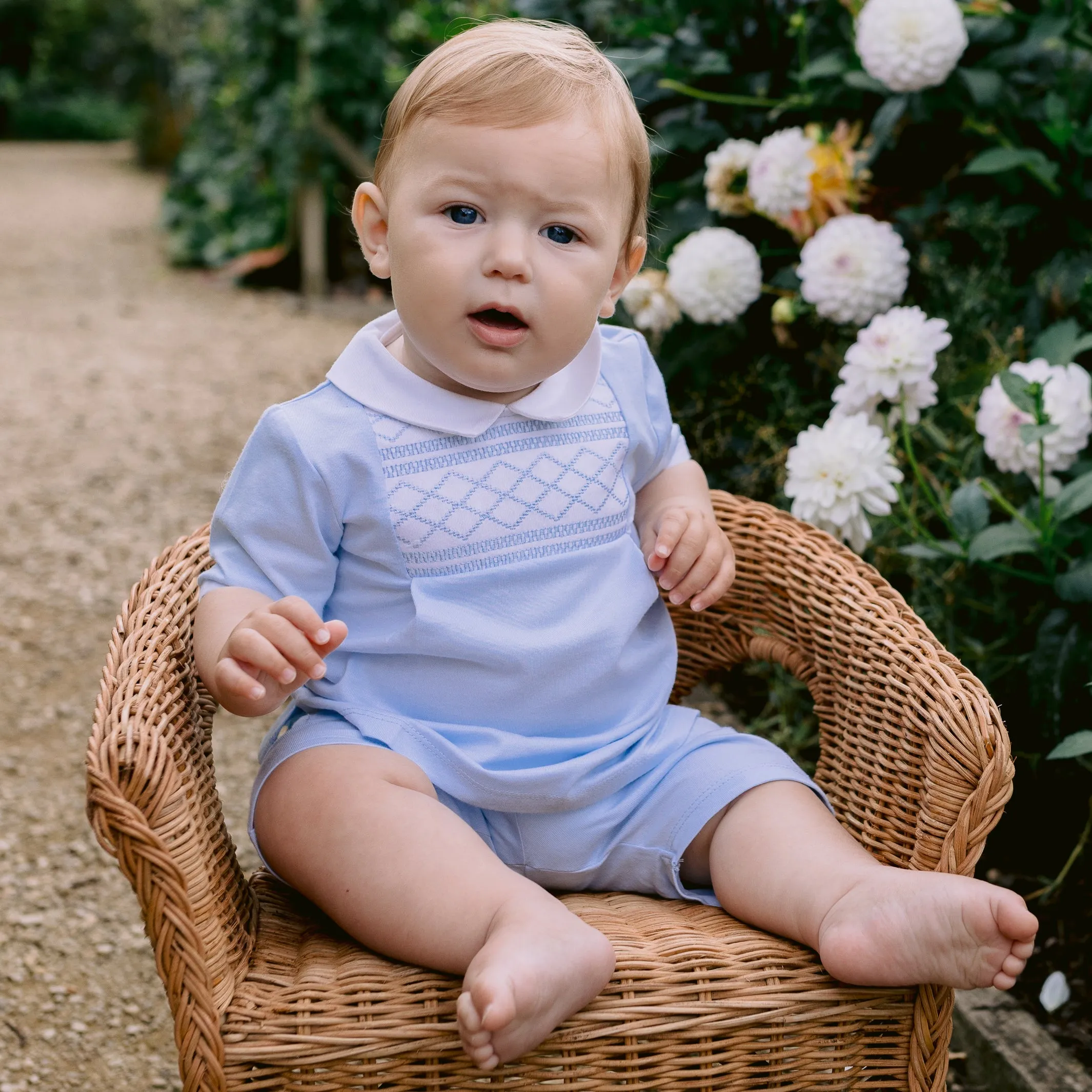 Dale Blue Baby Boys Short Set
