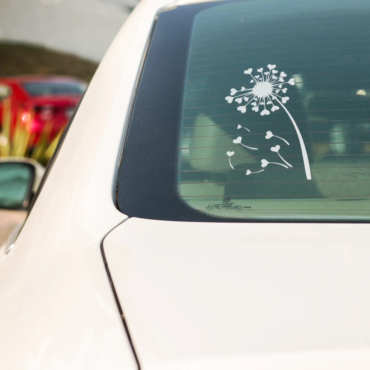 DANDELION HEARTS VINYL DECAL FOR WINDOW CAR LAPTOP MIRROR DRINKS BOTTLE