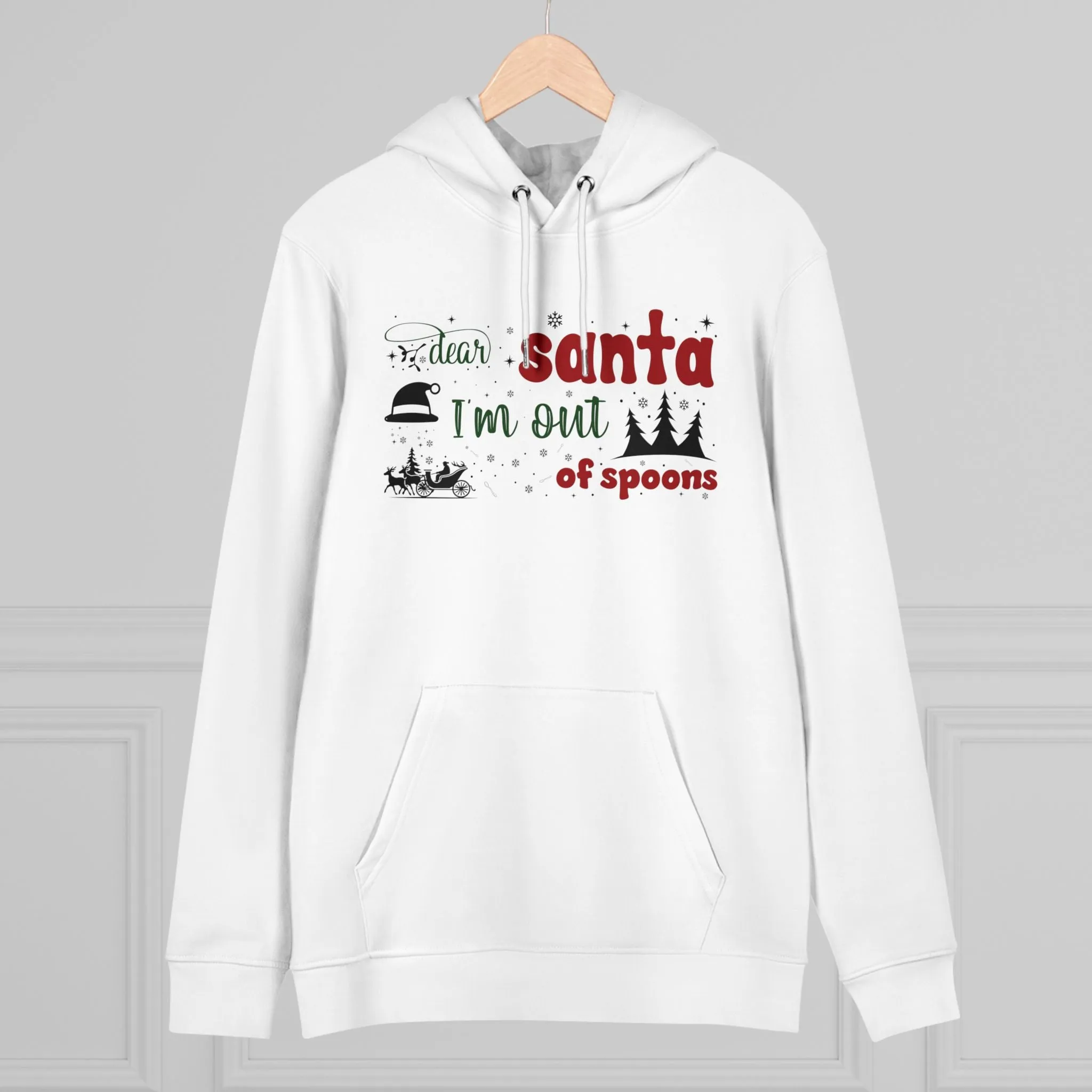 Dear Santa, I’m Out of Spoons | Unisex Heavy Blend Organic Hoodie Sweatshirt