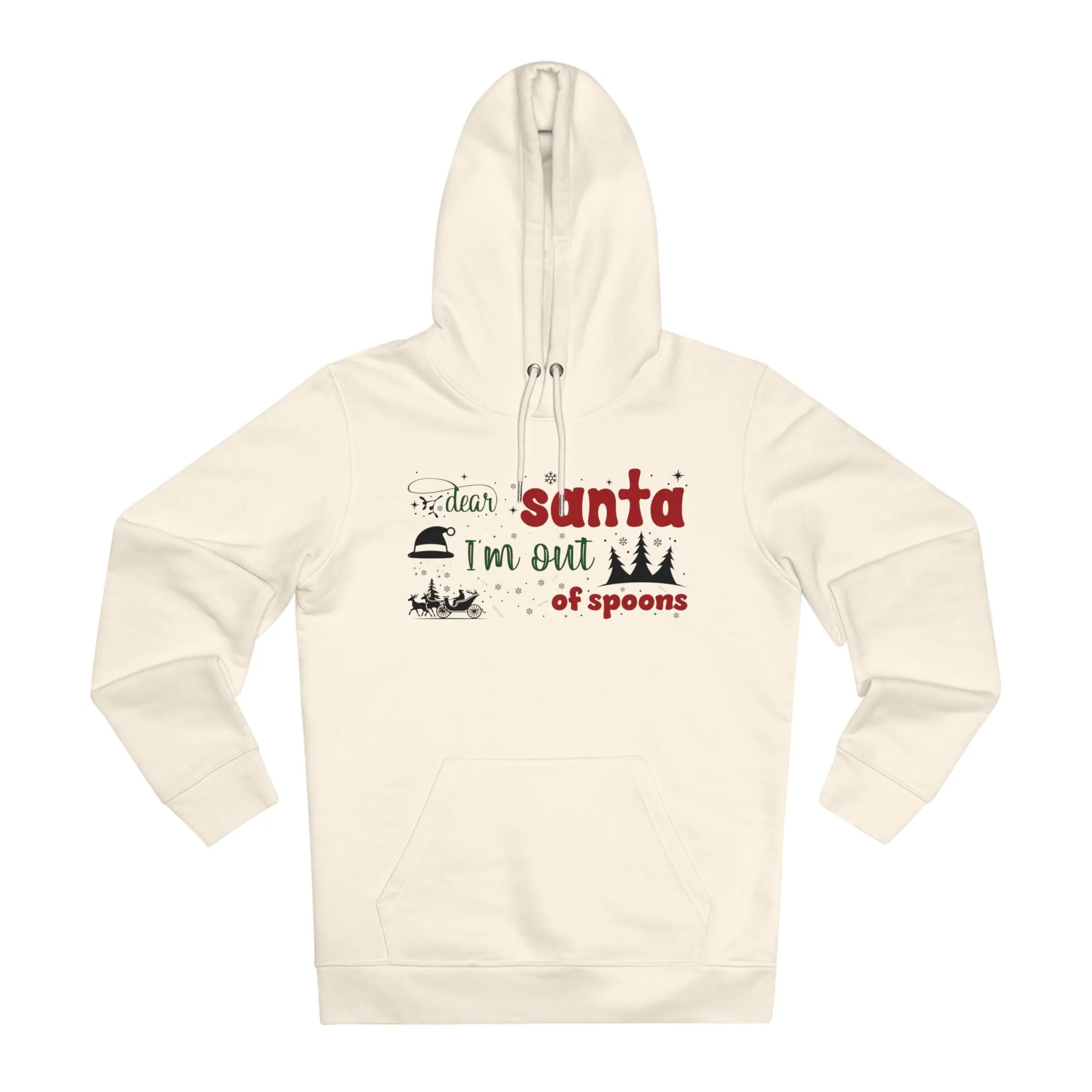 Dear Santa, I’m Out of Spoons | Unisex Heavy Blend Organic Hoodie Sweatshirt