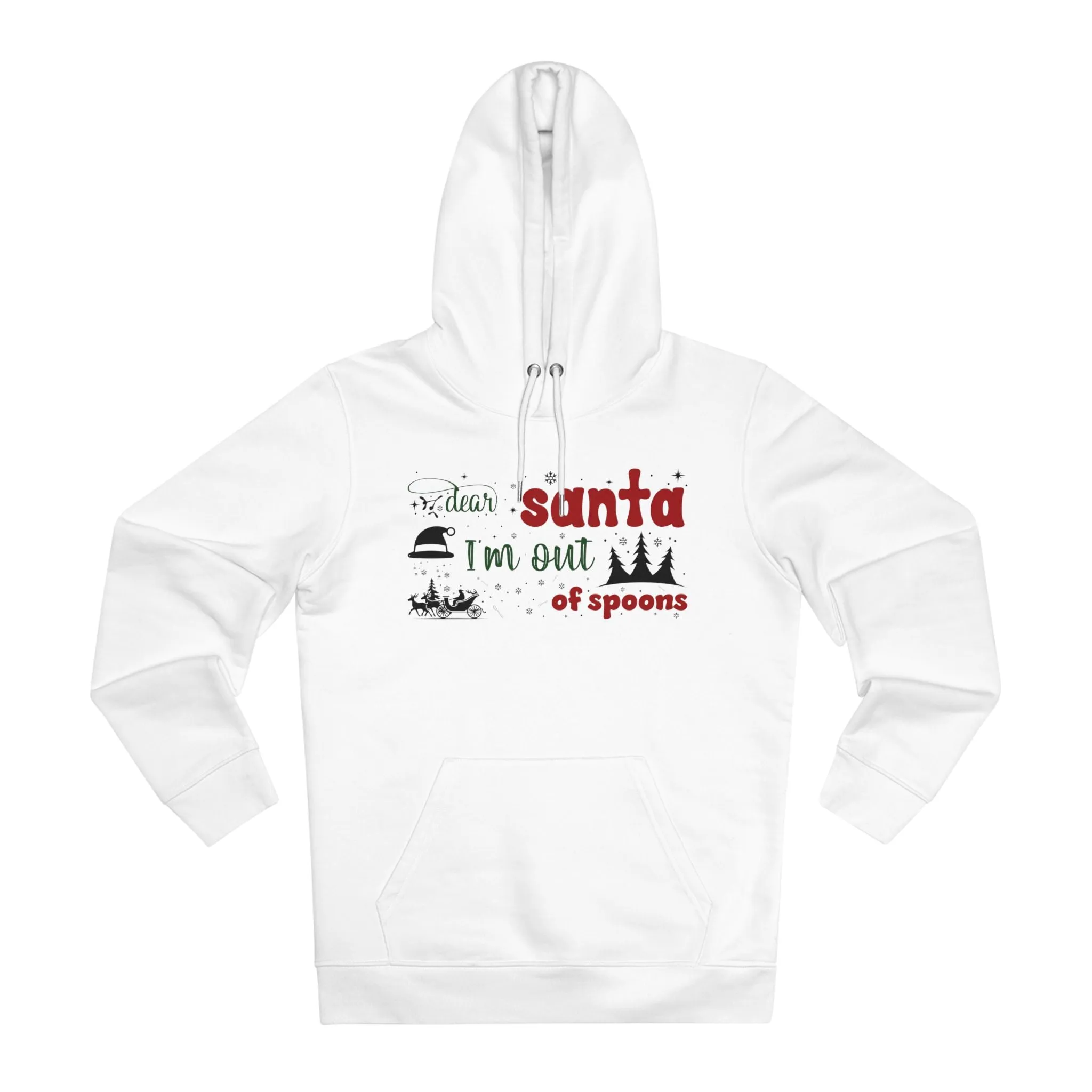 Dear Santa, I’m Out of Spoons | Unisex Heavy Blend Organic Hoodie Sweatshirt
