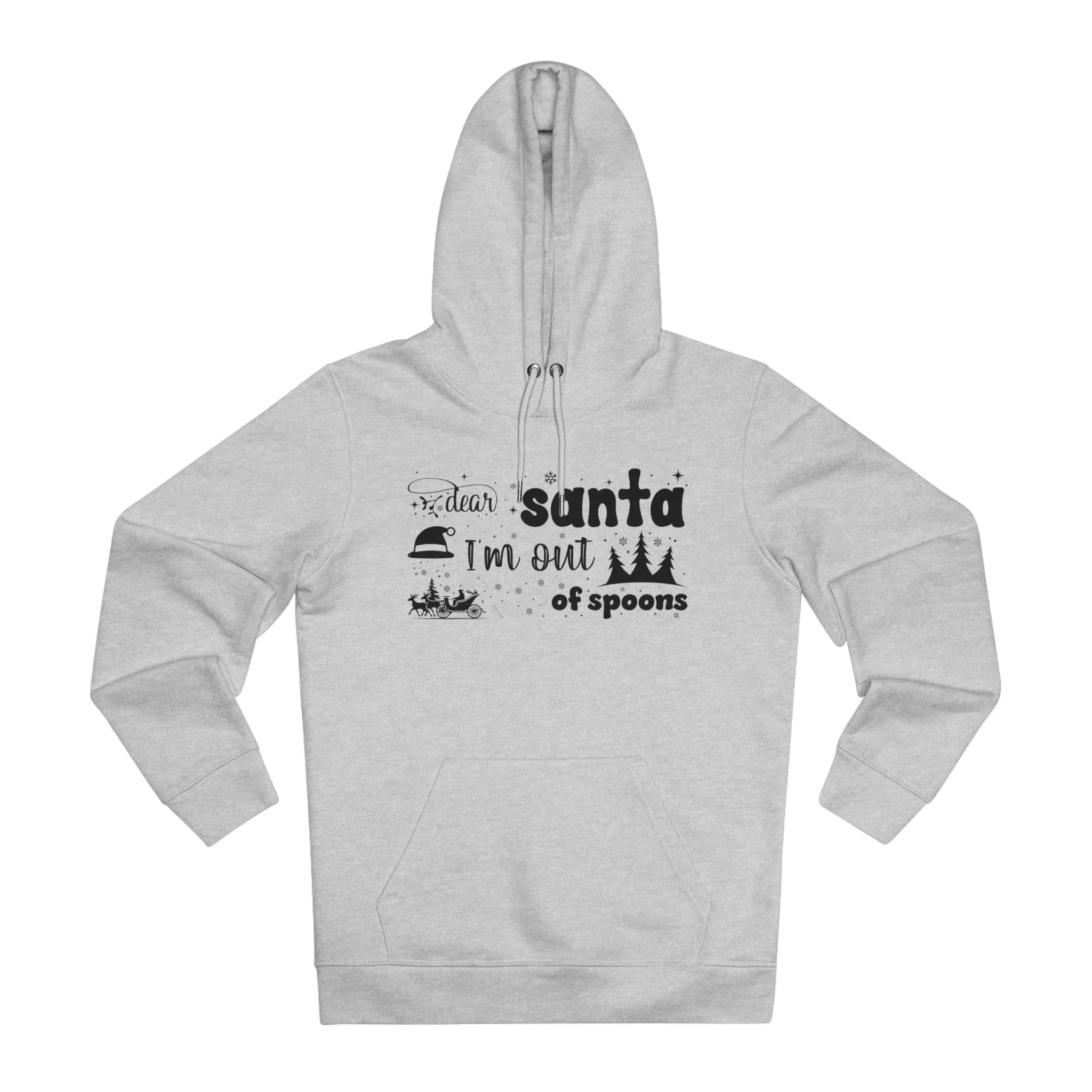 Dear Santa, I’m Out of Spoons | Unisex Heavy Blend Organic Hoodie Sweatshirt