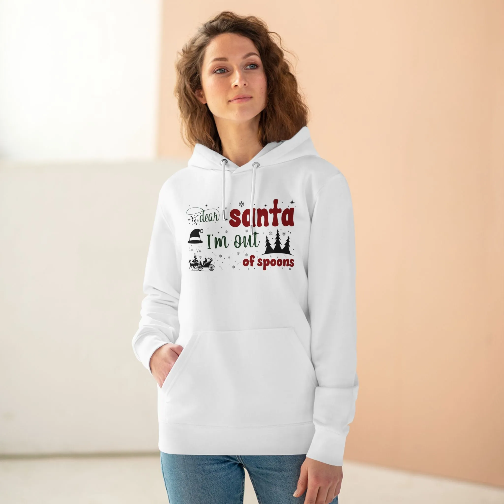 Dear Santa, I’m Out of Spoons | Unisex Heavy Blend Organic Hoodie Sweatshirt