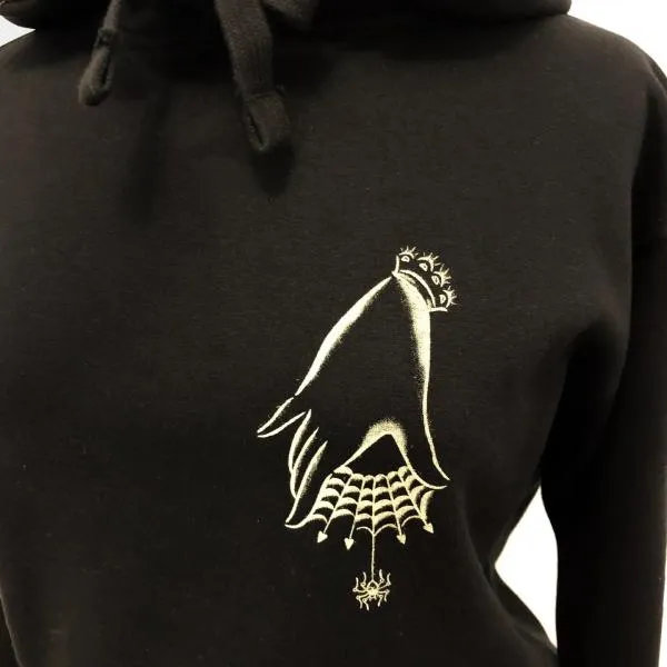 Dear Spider Unisex Hoodie - Black -