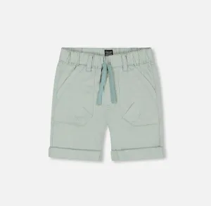 Deux Par Deux Stretch Twill Short Sage Green