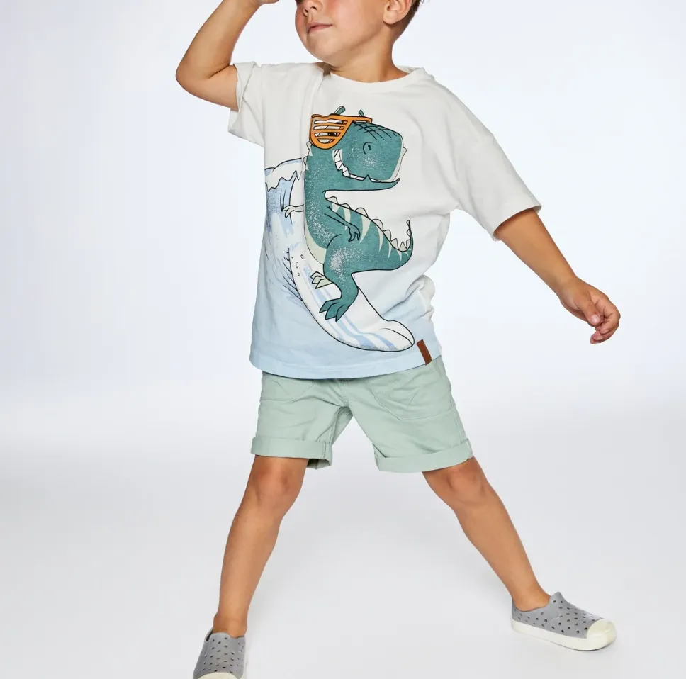 Deux Par Deux Stretch Twill Short Sage Green