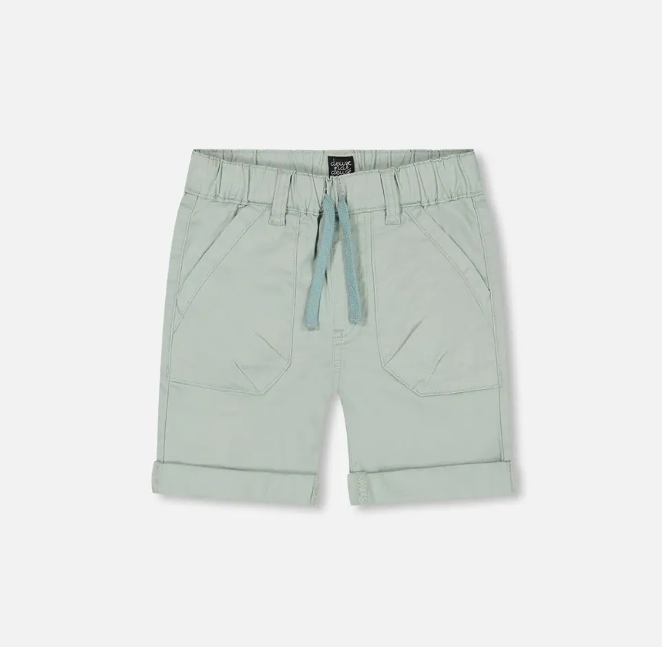 Deux Par Deux Stretch Twill Short Sage Green