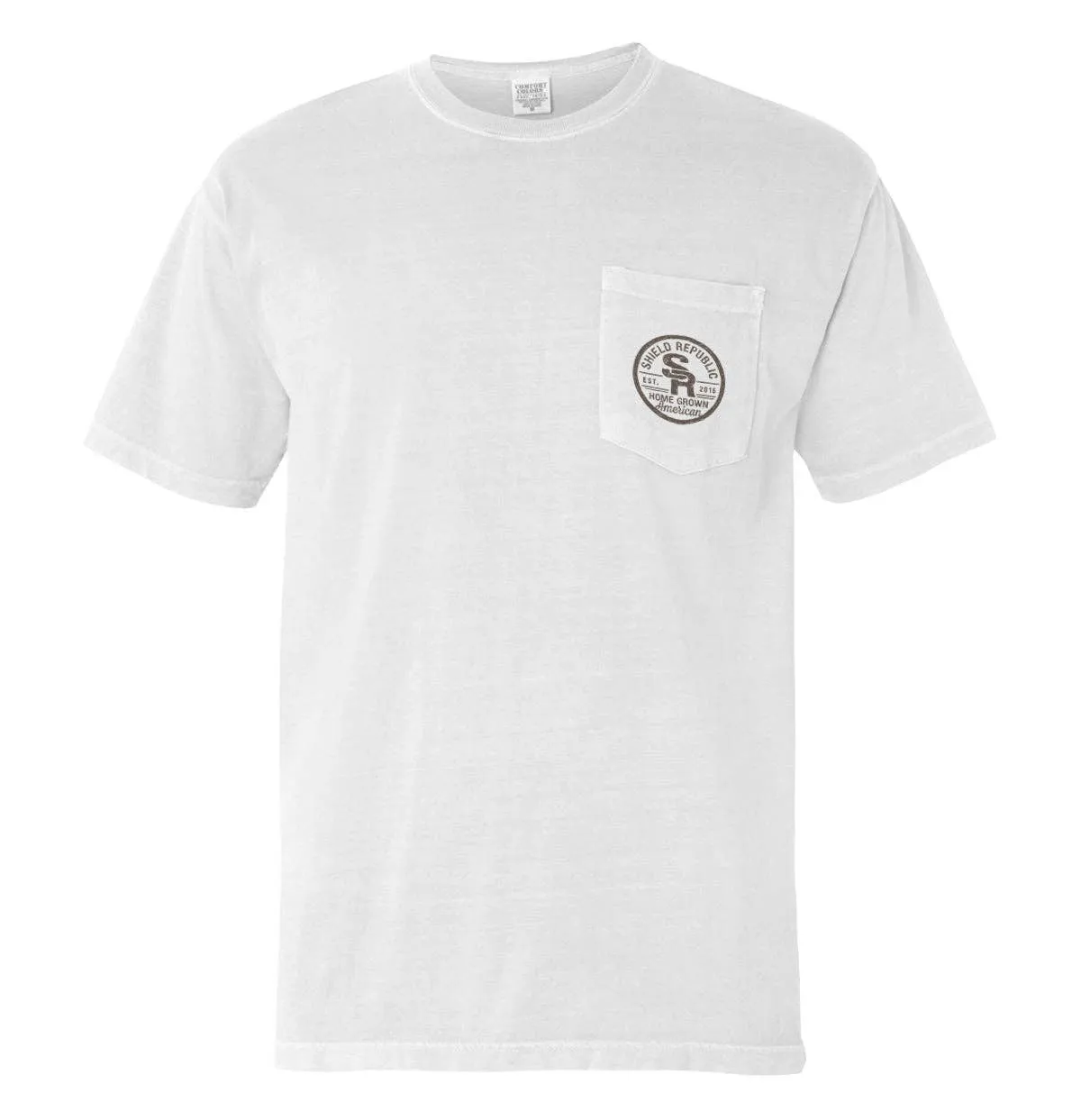 Dirty Hands Clean Money: Comfort Colors Pocket Tee / Blue Jean / L