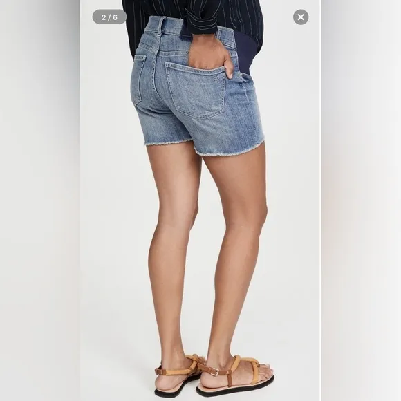 DL1961 Cecilia Classic Under the Belly Maternity Shorts Size 26
