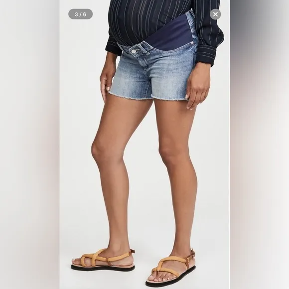 DL1961 Cecilia Classic Under the Belly Maternity Shorts Size 26