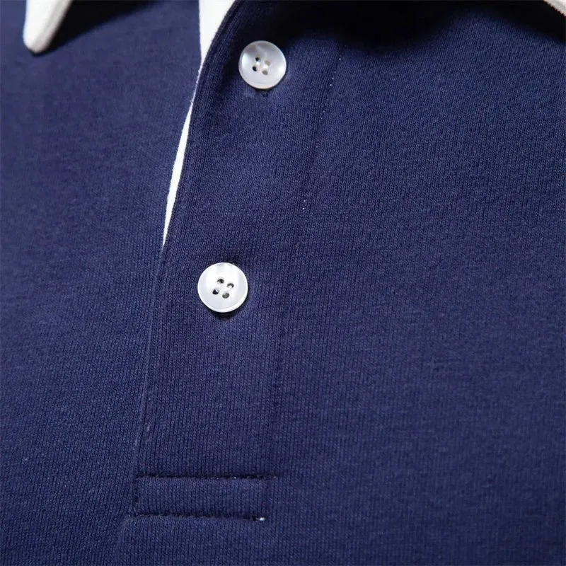 Domoir | Cotton Polo Sweatshirt