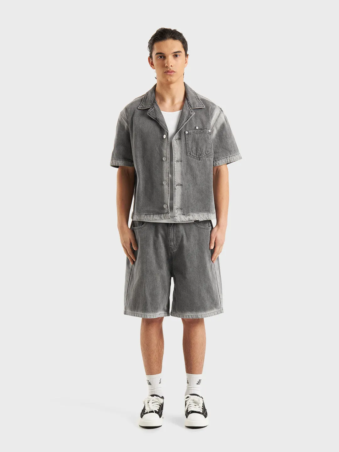 Don't Waste Culture Aisling Denim Shirt | Grey