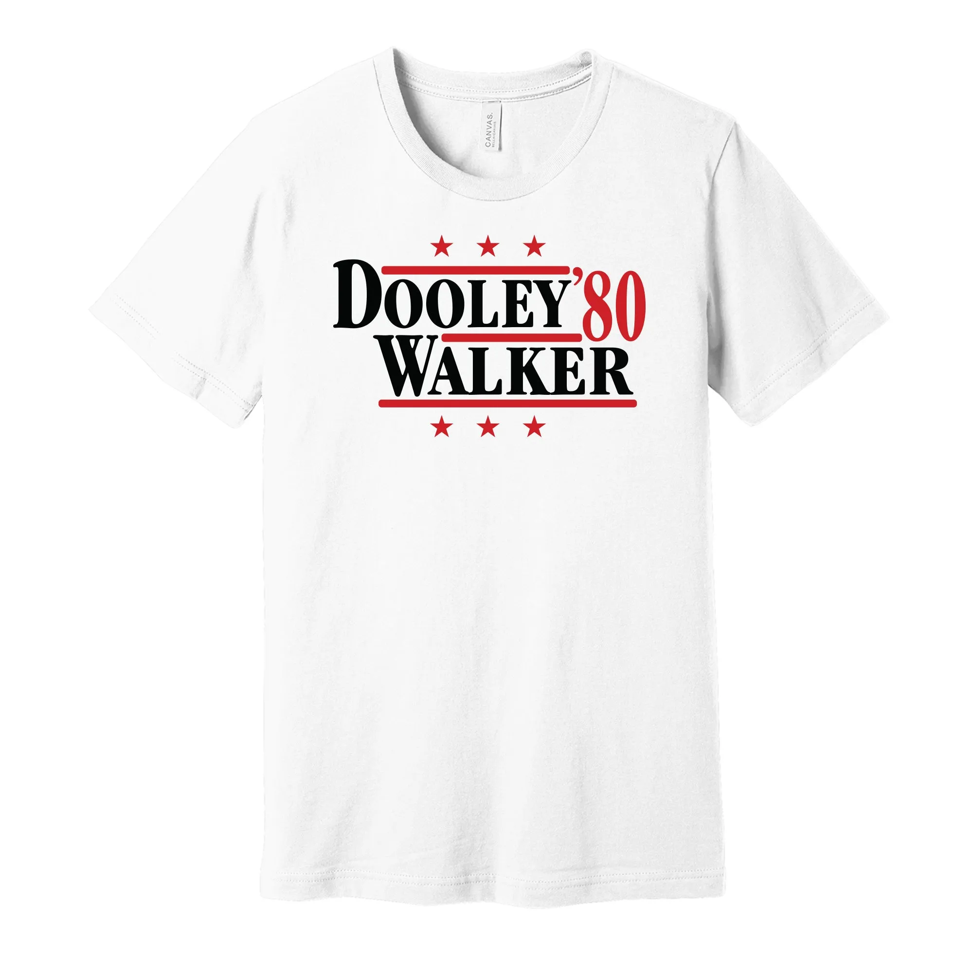 Dooley & Walker '80 - Georgia Football Political Campaign Parody T-Shirt - Hyper Than Hype Shirts
