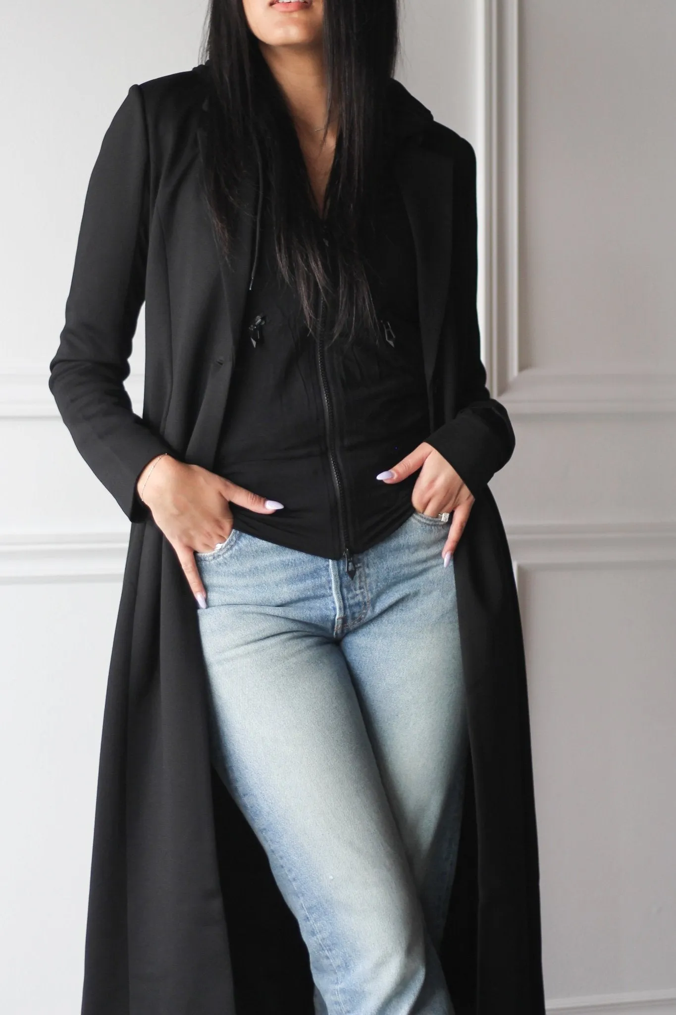 Double Layered Mid Hoodie