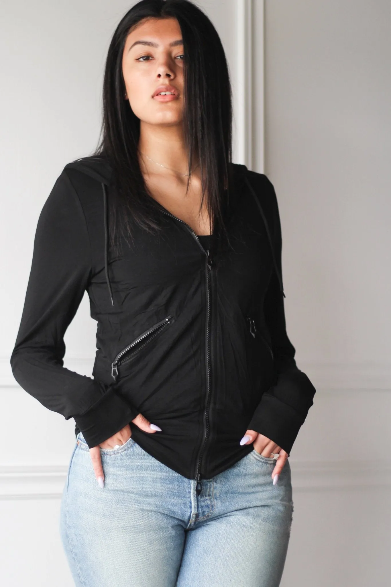 Double Layered Mid Hoodie