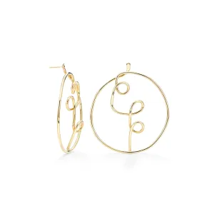 Drawing No3 post earring