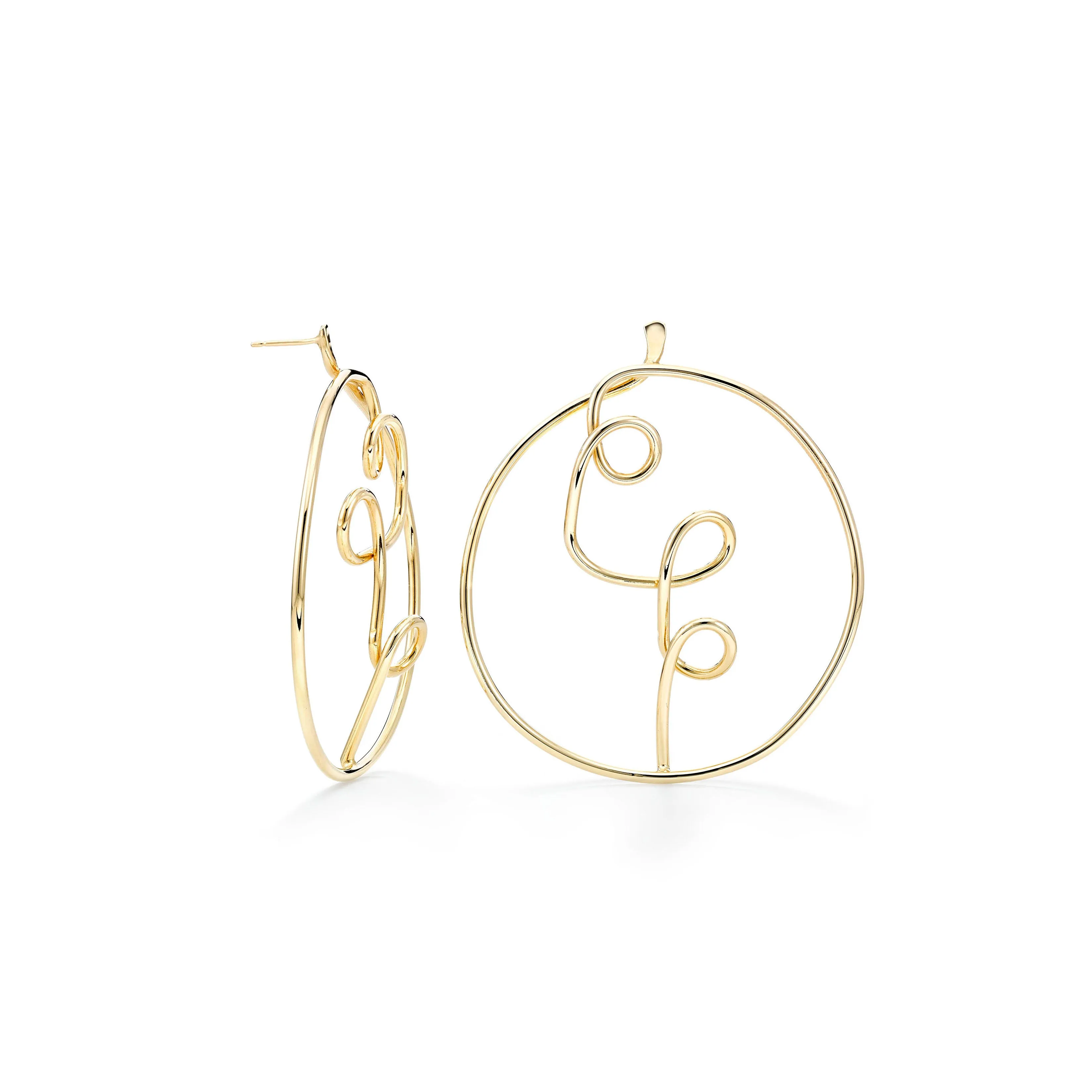 Drawing No3 post earring