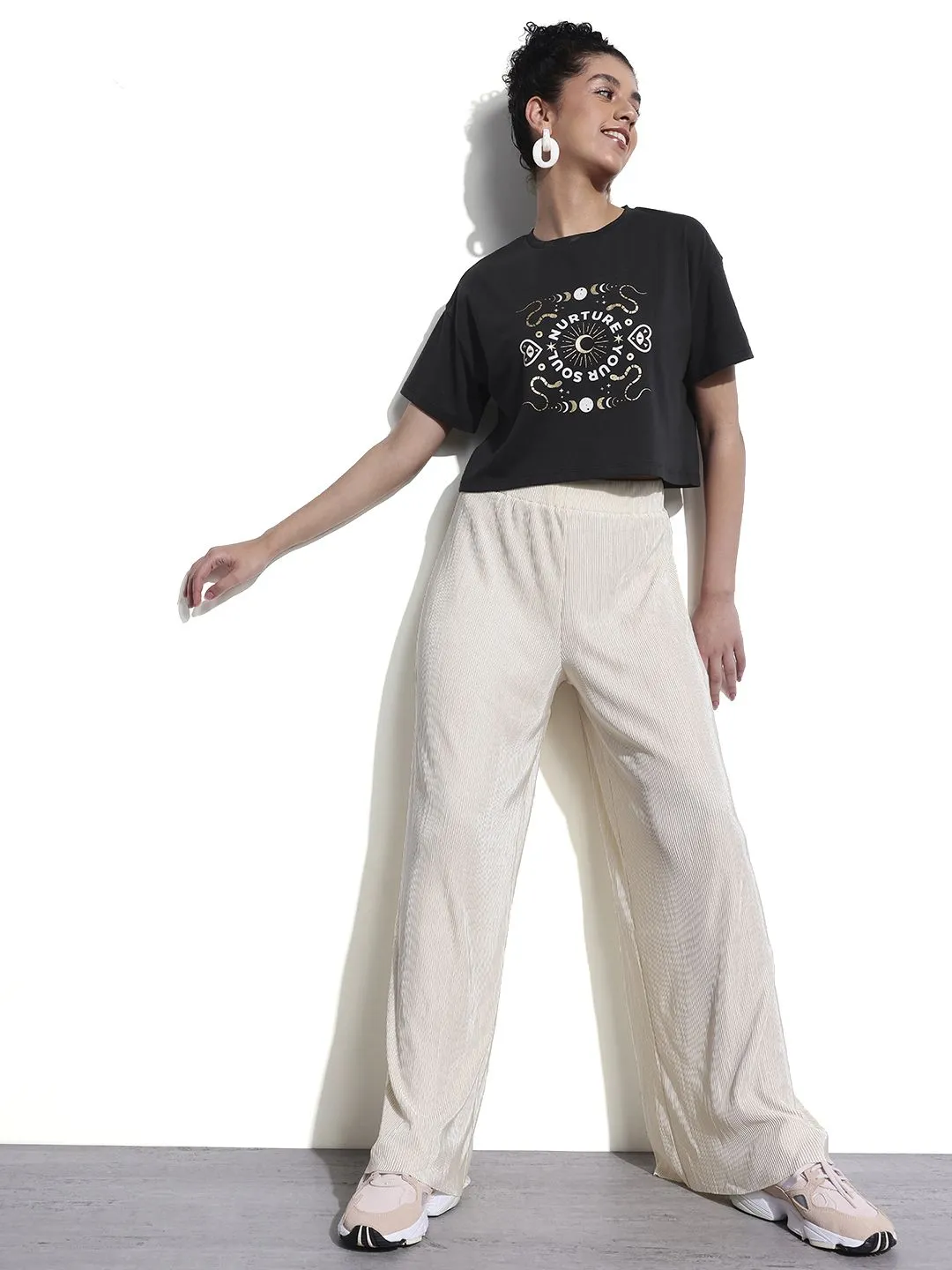 DressBerry Slogan For Your Soul Boxy Crop T-shirt