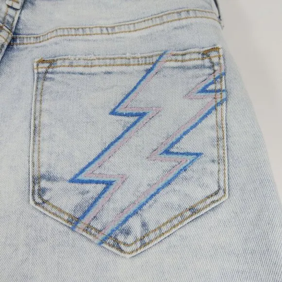 DRIFTWOOD Goldie High Rise Jeans SHORTS Size 27 Ziggy Stardust Denim NEW $128