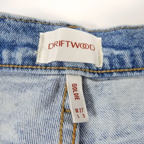 DRIFTWOOD Goldie High Rise Jeans SHORTS Size 27 Ziggy Stardust Denim NEW $128