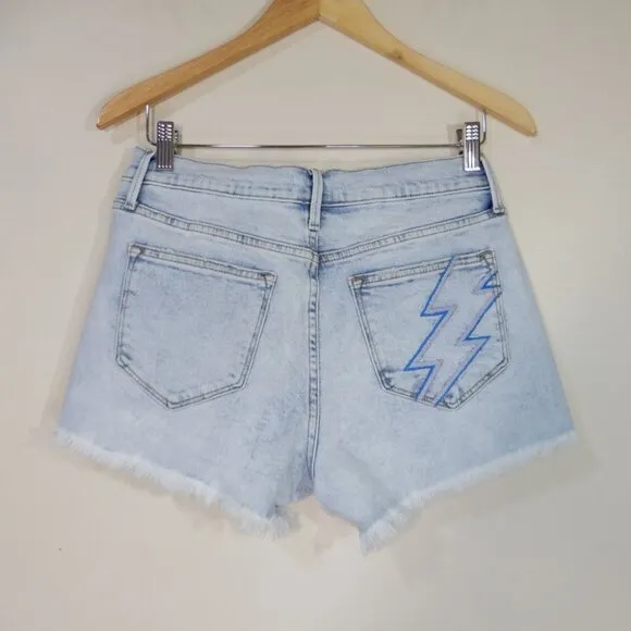DRIFTWOOD Goldie High Rise Jeans SHORTS Size 27 Ziggy Stardust Denim NEW $128