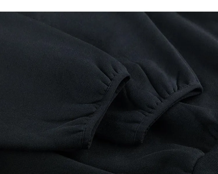 Drop Shoulder Plush Hoodie