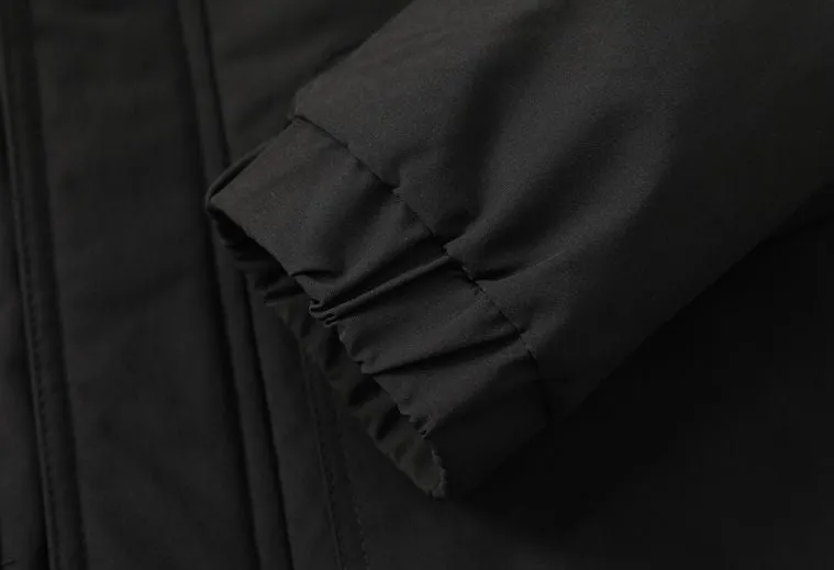 Easy-to-Clean Patchwork Raincoat for Men with Windproof Features