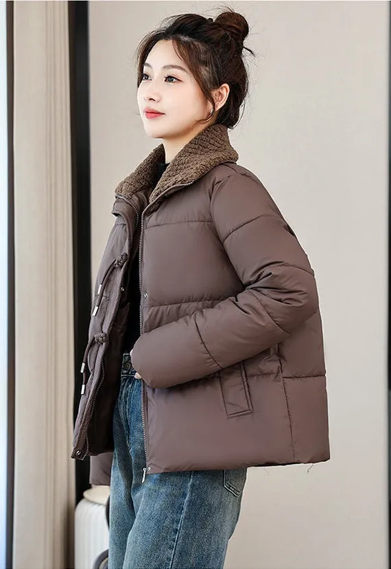 Easy-to-Clean Quilted Puffer Jacket for a Fashionable Look