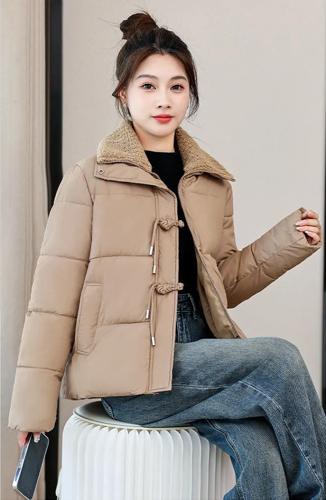 Easy-to-Clean Quilted Puffer Jacket for a Fashionable Look