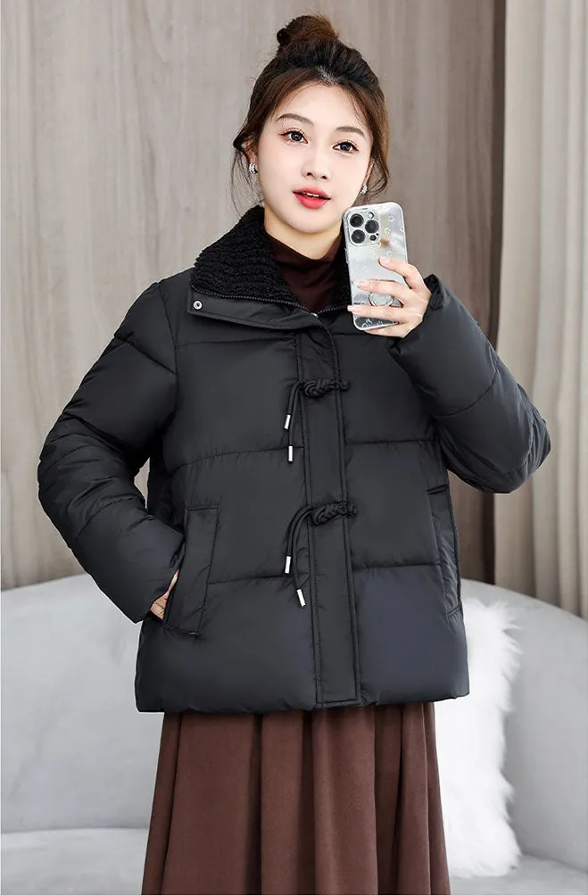 Easy-to-Clean Quilted Puffer Jacket for a Fashionable Look