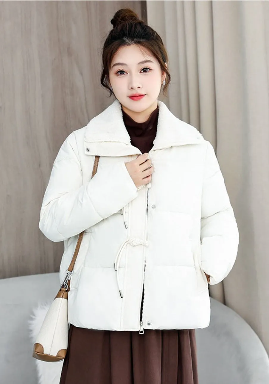 Easy-to-Clean Quilted Puffer Jacket for a Fashionable Look